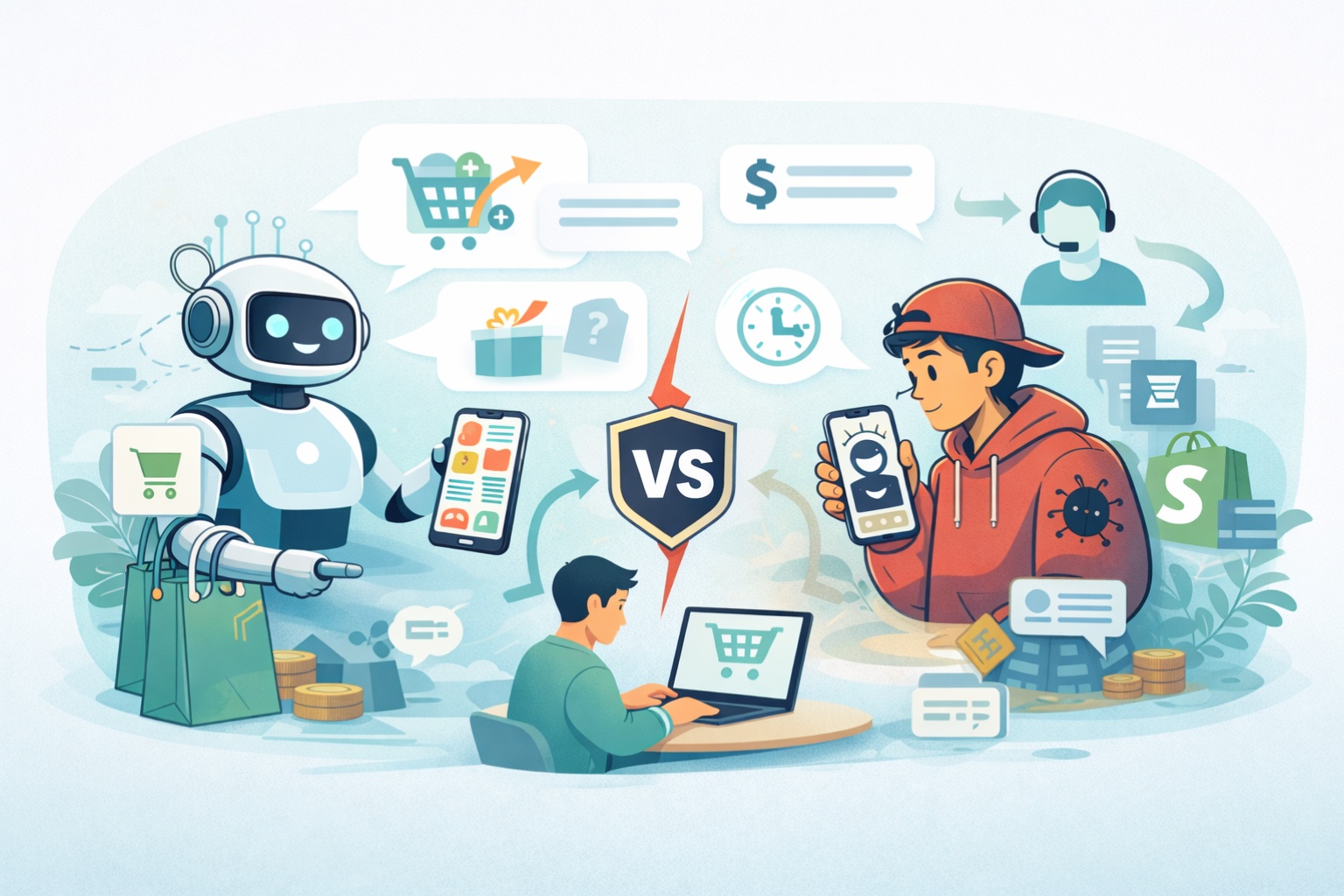 AI Shopping Assistant vs Traditional Shopify Chatbot: What is the Difference?