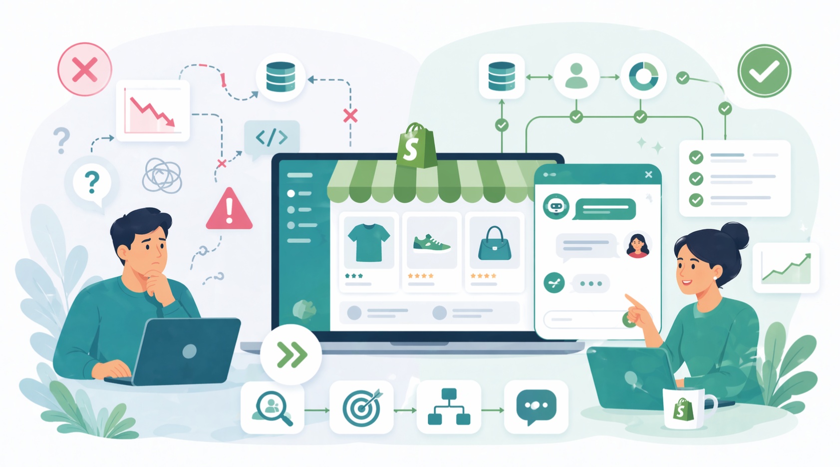 Why 80% AI projects fail and how can we avoid this failure while creating an AI chatbot for a Shopify store